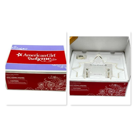 American Girl Doll Stand Truly Me Clear Acrylic New in Box - Picture 1 of 9
